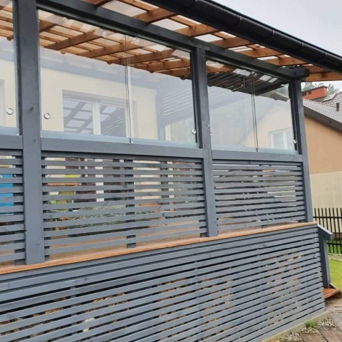 Berėmės karkasinės balkonų sistemos, gamintoja Lenkija