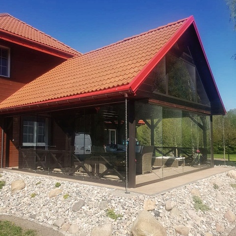 Berėmės karkasinės balkonų sistemos, gamintoja Lenkija